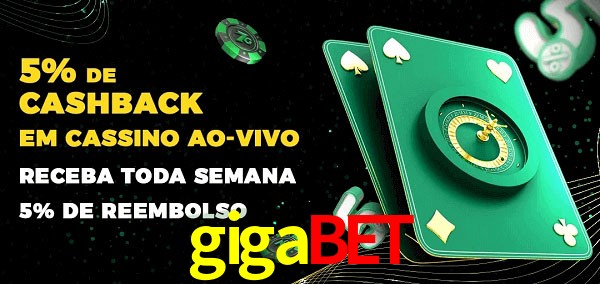Promoções do cassino ao Vivo gigabet